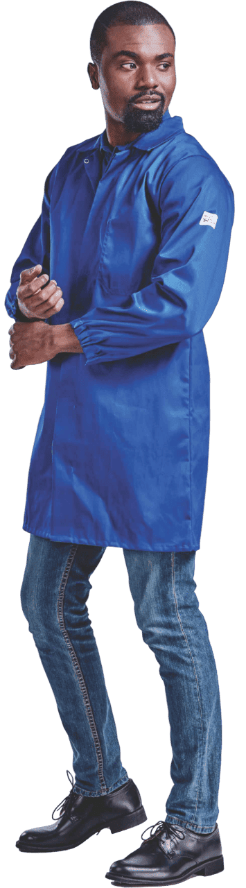 【新品未使用】kapoc★割烹着 house working coat D/COAT P/C HACCP R/BLUE 34 - G. Fox