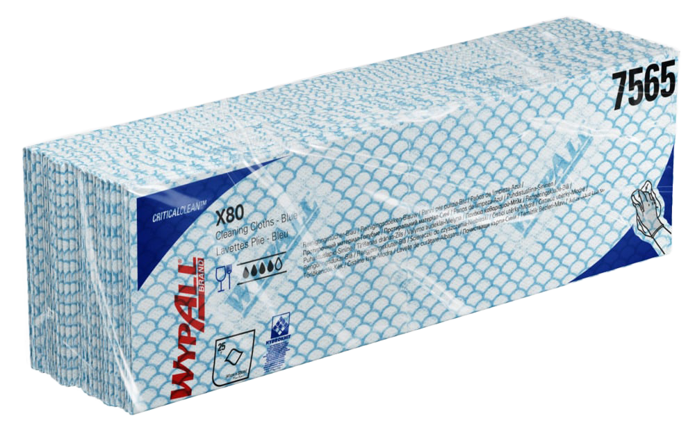 WIPES WYPALL X80 RED 25's - G. Fox