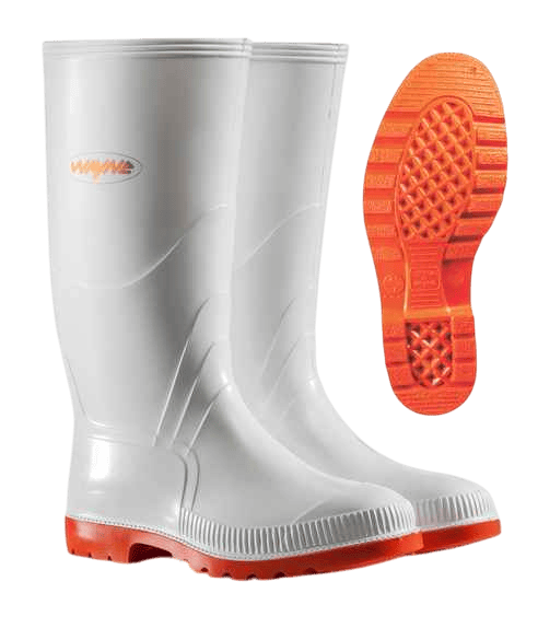 浮浪人A GUMBOOT WHITE PVC RED SOLE 07 - G. Fox