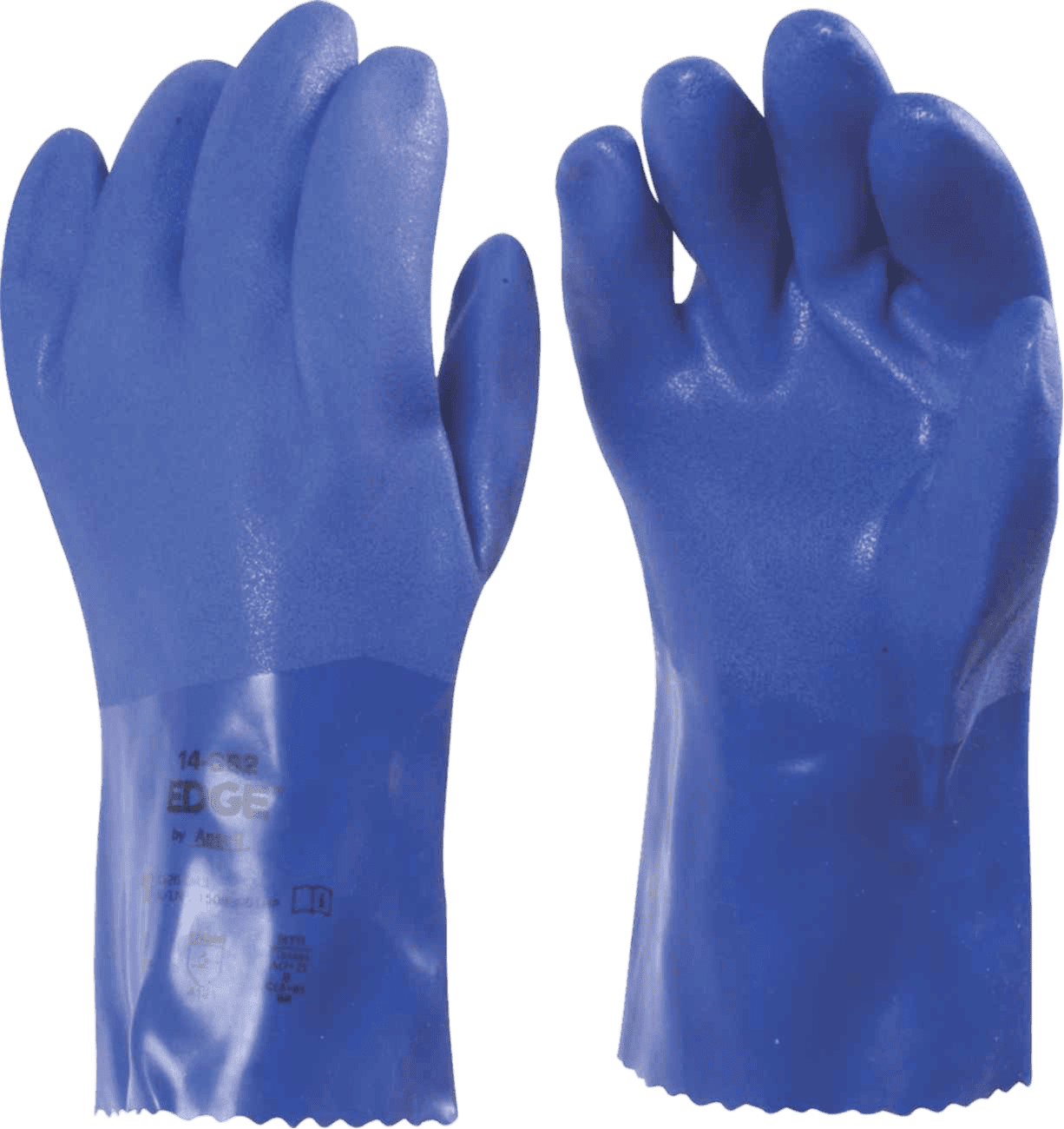 GLOVE PVC 26cm CUFF BLUE 10 - G. Fox