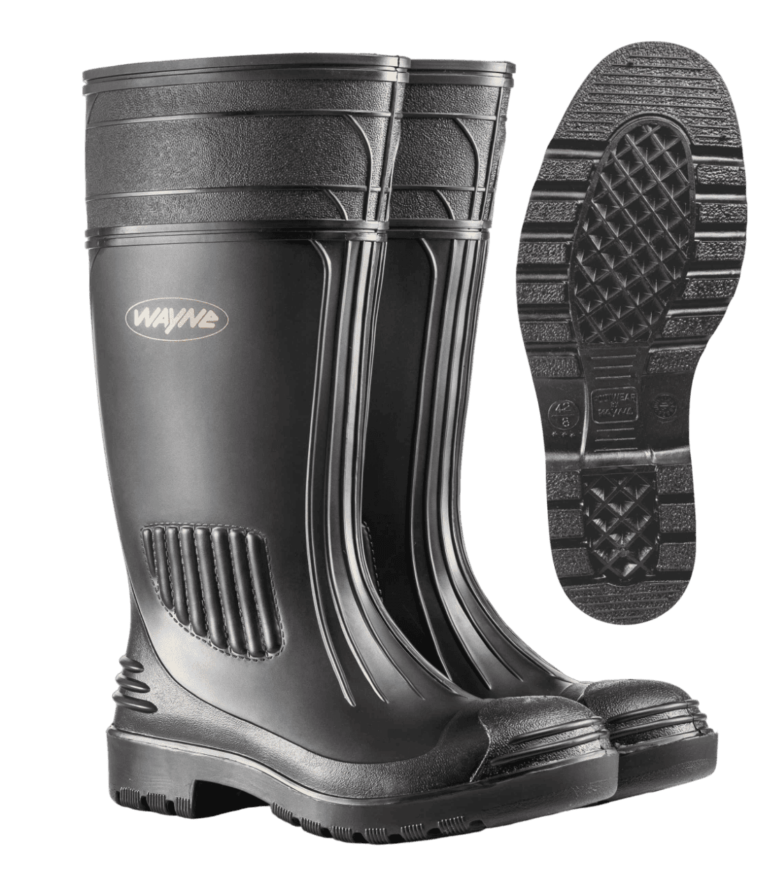 GUMBOOT PVC STC BLK 07 - G. Fox