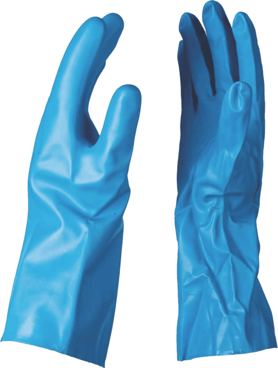 GLOVE NITRILE G25B BLUE LINED M - G. Fox