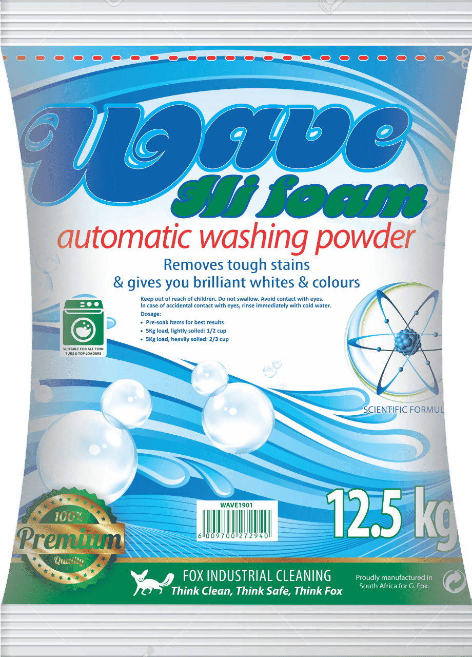 WASHING POWDER WAVE HI FOAM 12 5kg - G. Fox