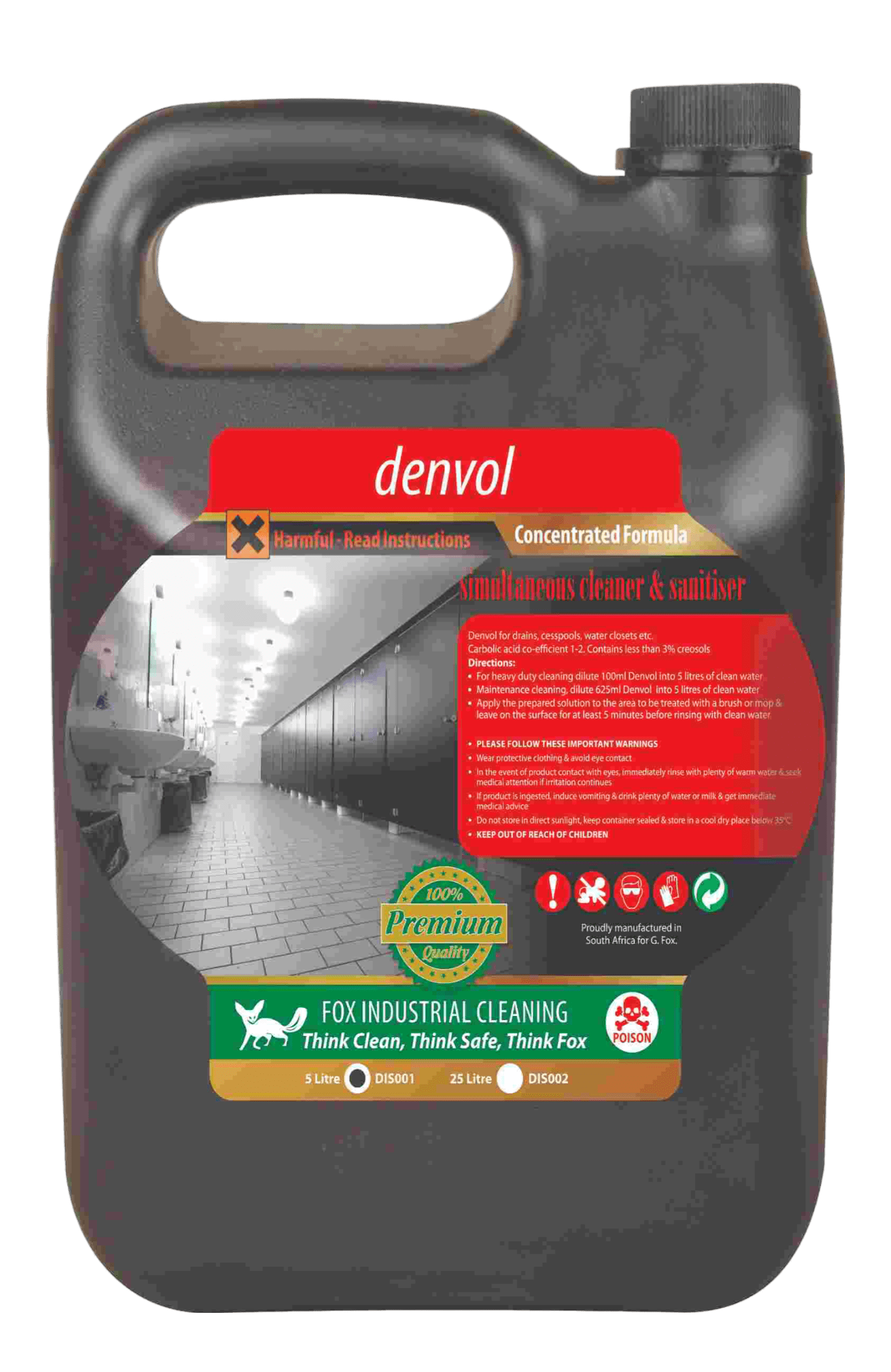 DENVOL BLACK DIP 5lt - G. Fox