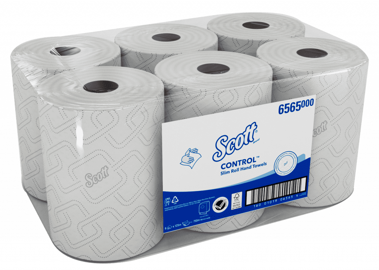 HAND TOWEL 6565 SCOTT SLIM 1PLY 6 x 125m - G. Fox