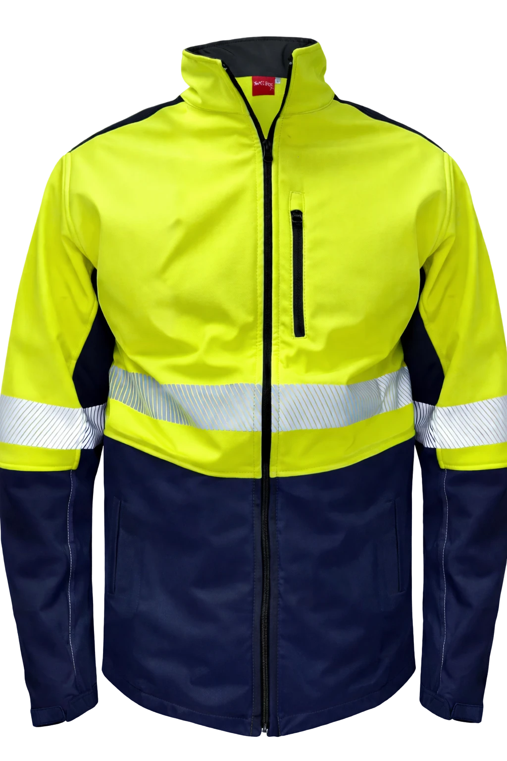 HI VIZ SOFT SHELL JACKET LIME/BLACK 2XL - G. Fox